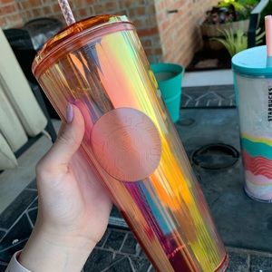 Starbucks Rose gold iridescent cup